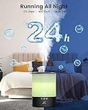 Cool Mist Humidifiers for Bedroom Large Room, Esemoil Upgraded 2.5L Smart WiFi Baby Air Humidifier with Top-Fill & 28dB, 24H & BPA-Free Ultrasonic Diffuser for Plants, 8 Color Light, Works with Alexa thumbnail 5