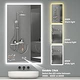Evokor 24 x 40 Inch Led Smart Bathroom Mirror with Lights thumbnail 5