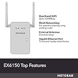 NETGEAR EX6150-100NAS AC1200 Dual Band Wi-Fi Range Extender thumbnail 5