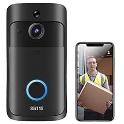 Video Doorbell Camera HD WiFi Doorbell Wireless Operated Motion Detector Audio & Speaker Night Vision for iOS&Android photo