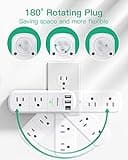 USB Outlet Extender Surge Protector thumbnail 2