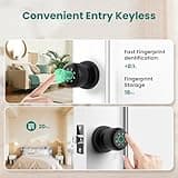 GHome 4 in 1 Smart Fingerprint Door Knob with Keypad Door Lock thumbnail 4