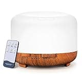 Diffuser, YIKUBEE Essential Oil Diffuser, 500ml Oil Diffuser, Humidifier, Diffusers for Home, Aromatherapy Diffuser with Remote Control, Diffusers for Essential Oils Large Room thumbnail 1