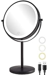 ALHAKIN Rechargeable Makeup Mirror with Lights photo