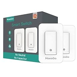 MoesGo WiFi Smart Single Fire Wall Light Switch photo