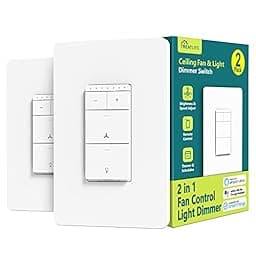 TREATLIFE Smart Ceiling Fan Control and Dimmer Light Switch 2PACK photo