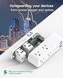 USB Outlet Extender Surge Protector thumbnail 4
