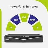 SANNCE 8-Channel 1080P Lite Wired Home Surveillance Security Camera System DVR Recorder thumbnail 3