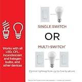 UltraPro 700 Series Z-Wave In-Wall Smart Light Switch with QuickFit™ and SimpleWire™, White Paddle, Works with Google Assistant, Alexa, & SmartThings, Z-Wave Hub Required, Smart Home, 59347 thumbnail 2