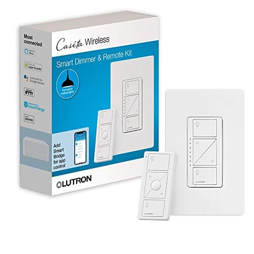 Lutron Caseta Smart Lighting Dimmer Switch and Remote Kit main view
