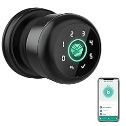 GHome 4 in 1 Smart Fingerprint Door Knob with Keypad Door Lock photo