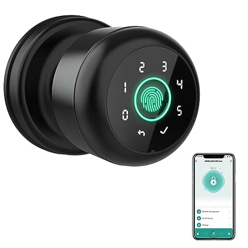 GHome 4 in 1 Smart Fingerprint Door Knob with Keypad Door Lock main view
