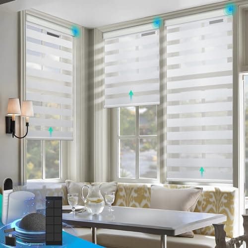 DENFOON Motorized Zebra Blinds main view