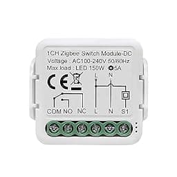 MHCOZY 1 Channel DC 12V 24V AC 100-240V Tuya Smart Life app Dry Contact Zigbee Smart Relay Switch Module photo