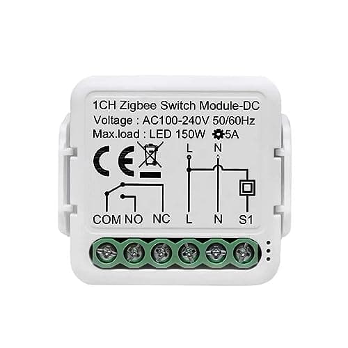 MHCOZY 1 Channel DC 12V 24V AC 100-240V Tuya Smart Life app Dry Contact Zigbee Smart Relay Switch Module main view