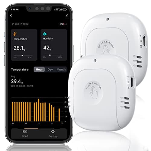 WiFi Temperature Sensor main view