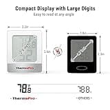 ThermoPro TP49 2 Pieces Digital Hygrometer Indoor Thermometer Humidity Meter Mini Hygrometer Thermometer with Temperature and Humidity Monitor Room Thermometer thumbnail 4