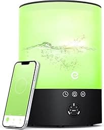Cool Mist Humidifiers for Bedroom Large Room, Esemoil Upgraded 2.5L Smart WiFi Baby Air Humidifier with Top-Fill & 28dB, 24H & BPA-Free Ultrasonic Diffuser for Plants, 8 Color Light, Works with Alexa photo