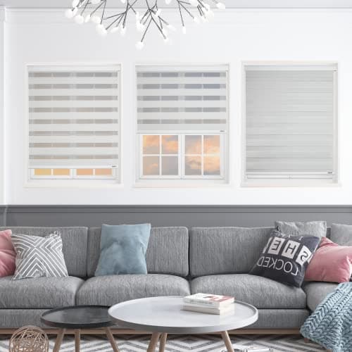 SHADESU Cordless Zebra Blinds main view