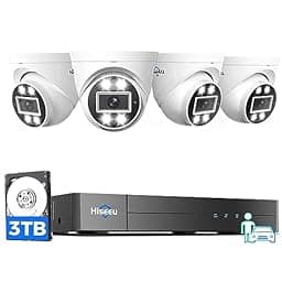 [3TB HDD+Spotlight Alarm] Hiseeu 8MP 4K PoE Security Camera System photo
