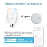 Sengled Zigbee Smart Bulbs, Tunable White 2700K~6500K, Hub Required, Dimmable via Wall Switch, Works with SmartThings and Echo Plus with Built-in Hub, Daylight A19 E26, Voice & APP Control, 2 Pack thumbnail 4