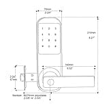 HENYIN Electronic Keyless Code Door Lock thumbnail 2