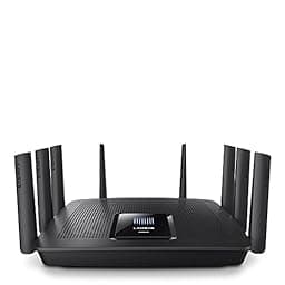 Linksys WiFi 5 Router, Tri-Band, 3,000 Sq. ft Coverage, 25+ Devices, Speeds up to (AC5400) 5.4Gbps - EA9500 photo