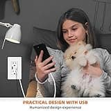Micmi 24W 4.8 Amp Dual High Speed USB Wall Outlet thumbnail 5