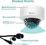 Anpviz 4MP PoE IP Dome Camera with Microphone/Audio thumbnail 4