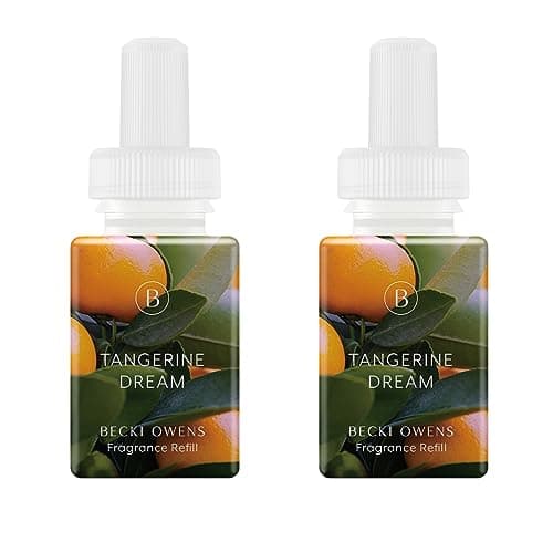 Pura and Becki Owens - Fragrance for Smart Home Air Diffusers - Room Freshener - Aromatherapy Scents for Bedrooms & Living Rooms - Odor Eliminator - 2 Pack - Tangerine Dream main view