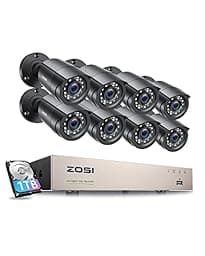 ZOSI 3K Lite 8CH Security Camera System Outdoor with 1TB Hard Drive photo