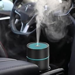 Car Diffuser USB Cool Mist Humidifier Aromatherapy Essential Oil Diffuser Portable Oil Diffuser for Car Home Office Bedroom (Black) photo