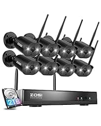 ZOSI 8CH 2K Wireless Security Camera System Outdoor Indoor photo