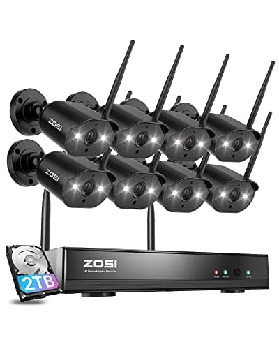 ZOSI 8CH 2K Wireless Security Camera System Outdoor Indoor main view