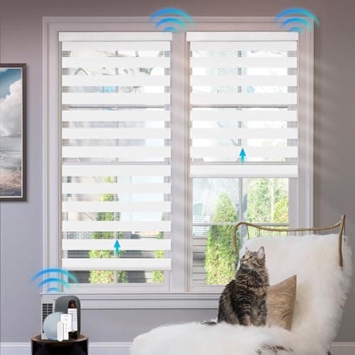 DONGFXK Motorized Zebra Blinds main view