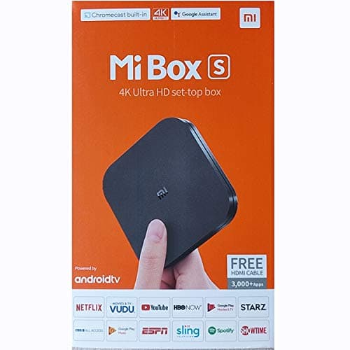 Xiaomi Mi Box S Android TV with Google Assistant Remote Streaming Media Player main view