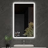 Evokor 24 x 40 Inch Led Smart Bathroom Mirror with Lights thumbnail 1