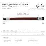 Rollerhouse Rechargeable Wireless Tubular Roller Shade Motor Kit thumbnail 5