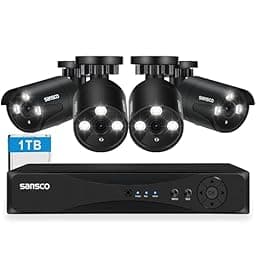 [True HD] SANSCO 2K Expandable 8CH Home Security Camera System w/ 1TB HDD photo