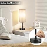 Grey Bedside Lamp thumbnail 4