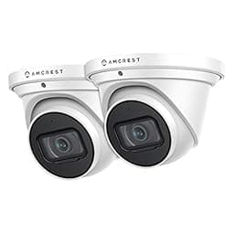 Amcrest 2-Pack UltraHD 4K (8MP) Outdoor Security IP Turret PoE Camera photo