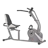 Sunny Health & Fitness Cross Trainer Magnetic Recumbent Bike with Arm Exercisers - SF-RB4936, Silver thumbnail 2