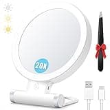 MIYADIVA 20X Magnifying Mirror with Light thumbnail 1