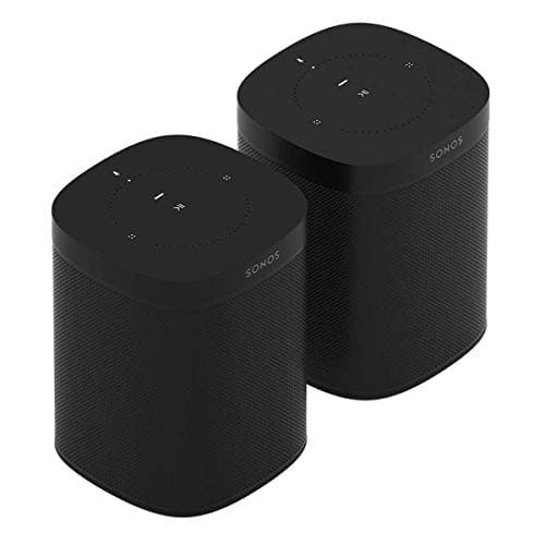 Sonos One (Gen 2) Two Room Set Voice Controlled Smart Speaker with Amazon Alexa Built in (2-Pack Black) main view