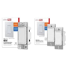 UltraPro Z-Wave in-Wall Rocker Smart Switch + UltraPro Z-Wave in-Wall Rocker Add-On Switch 2-Pack photo