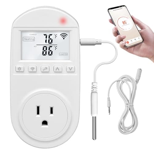 New 2023! Smart WiFi Heating Cooling Temperature Controlled Outlet main view