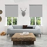 LUCKUP 100% Blackout Waterproof Fabric Window Roller Shades Blind Thermal Insulated thumbnail 5