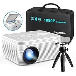 BIGASUO HD 9000L Bluetooth Projector Built in DVD Player photo