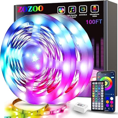 ZOZOO 100ft Led Lights for Bedroom main view