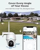 REOLINK Security Camera Wireless Outdoor, Pan Tilt Solar Powered with 2K Night Vision, 2.4/5 GHz Wi-Fi, 2-Way Talk, Works with Alexa/Google Assistant for Home Surveillance, Argus PT + Solar Panel thumbnail 3
